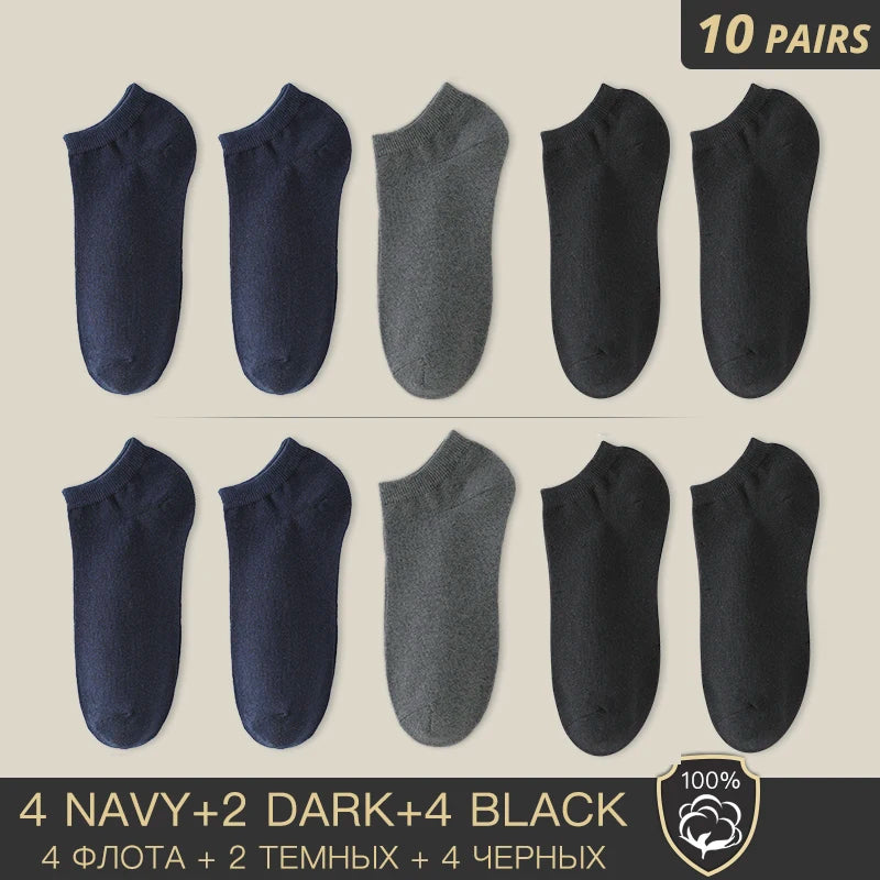 10 Pairs of Mens Ankle Socks