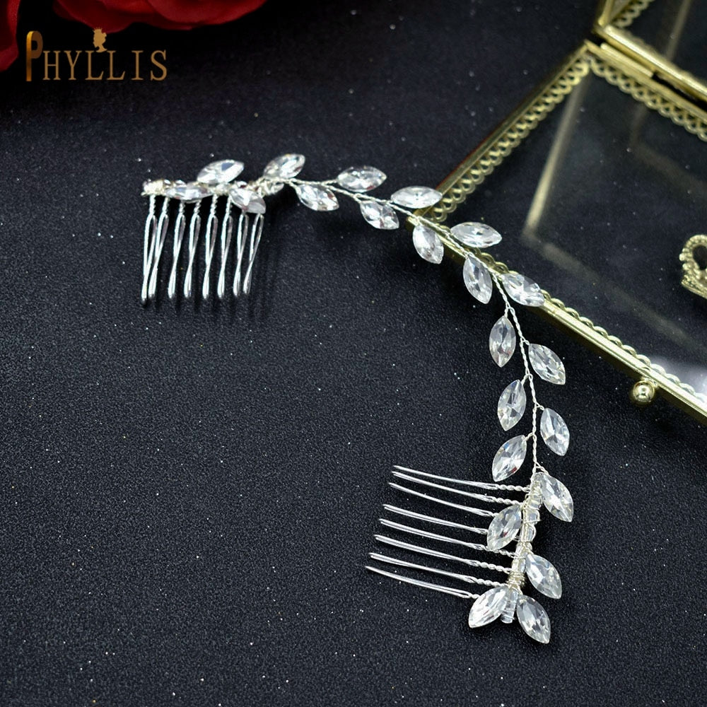 Wedding Hair Vine Crystal