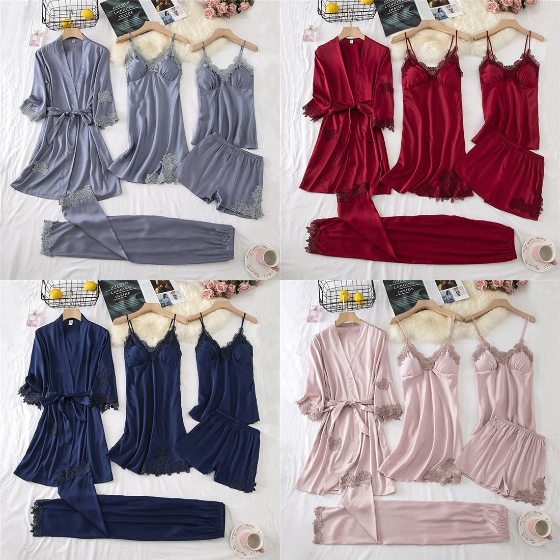 Soft Sexy Robe Set, Kimono Robe, Perfect for Wedding