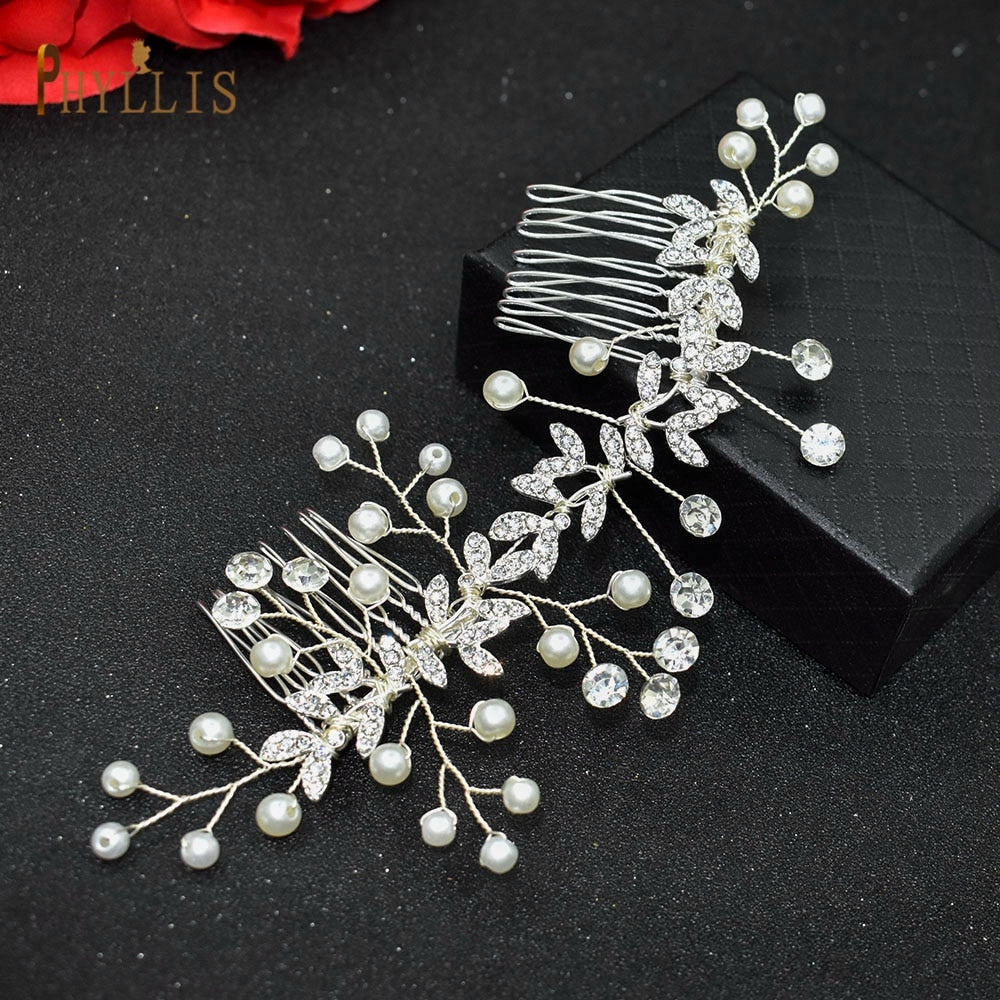 Bridal Hair Accessory Crystal and Beads