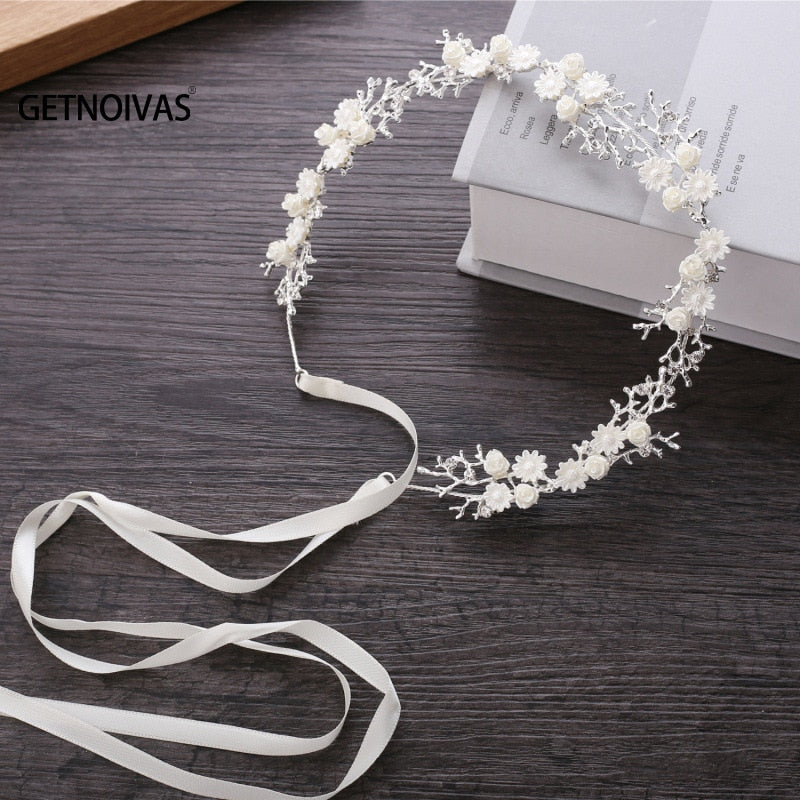 Coral Floral Crown Hair Accessory Sydney