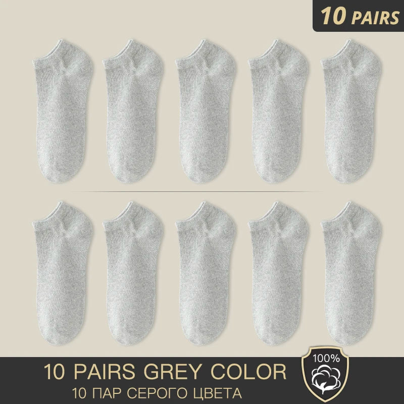 Light Grey Mens Ankle Socks