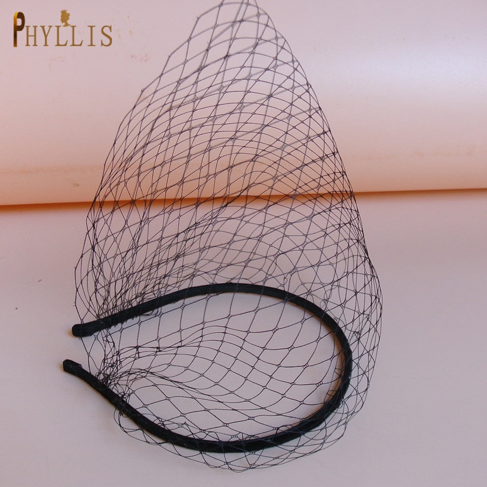 Birdcage Veil Blusher Veil White Headband Veil for Bridal Fascinators Black Face Net Mask Hair Jewellery Accessories Veils