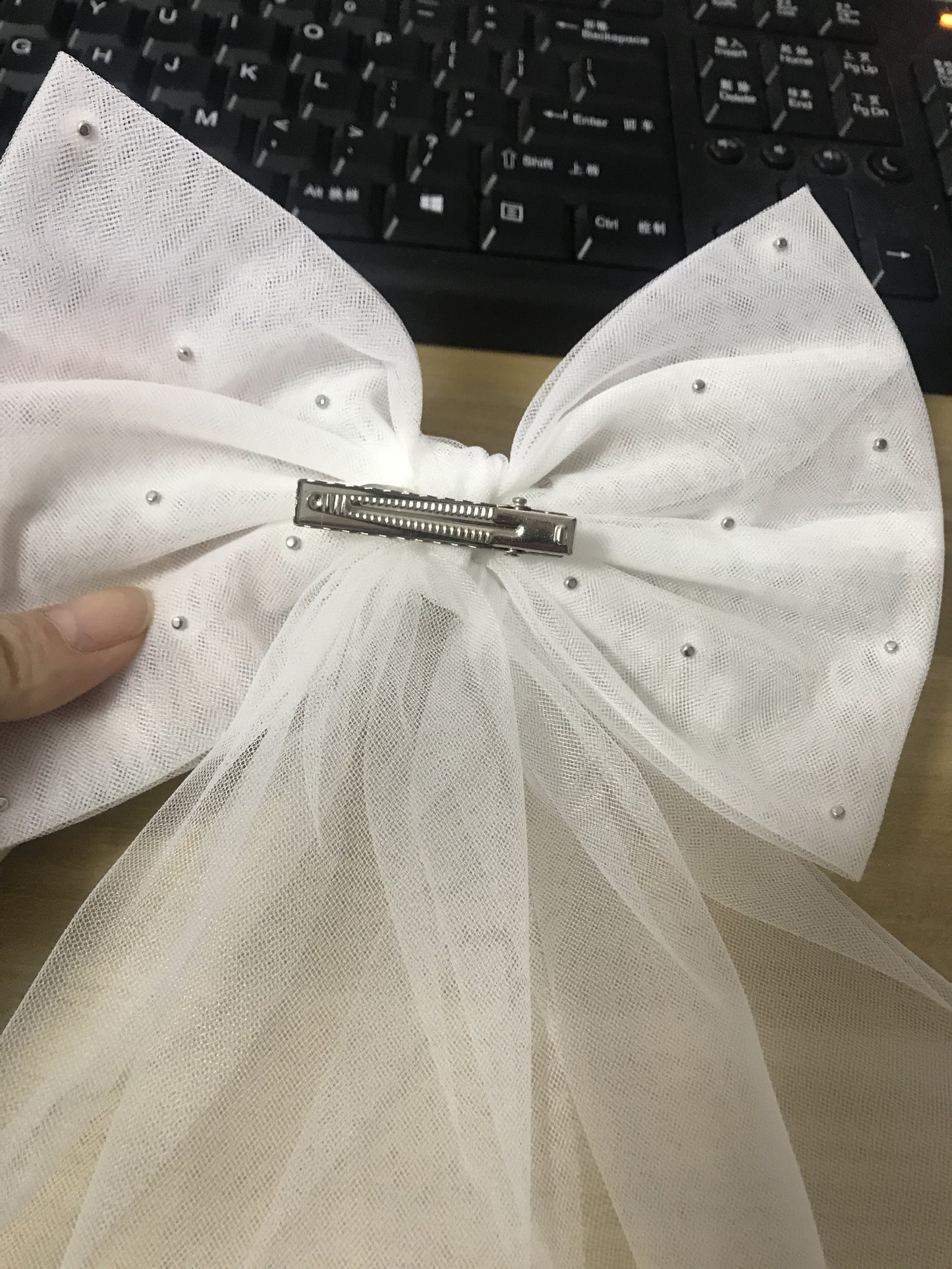 Wedding Veil Pearl Veil Bridal Veil Short Veil Ivory White Veil Wedding Accessories Bride Party Dress Up Accessory