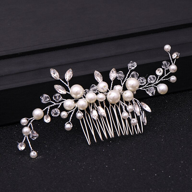 Silver Bridal Hair Accessory