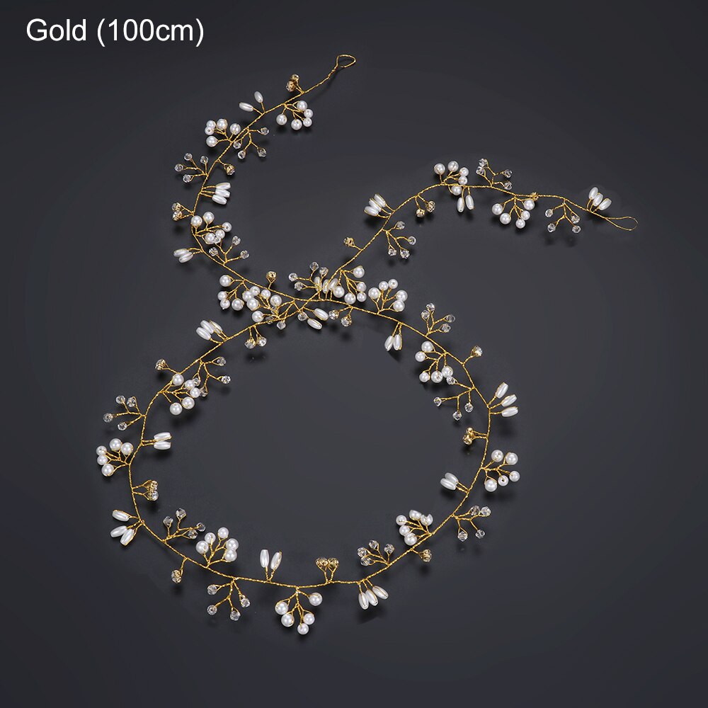 Wedding Hair Accessories Crystal Pearl Hair Belt Wedding Bridal Hair Jewellery bride Hair Accessories Headbands