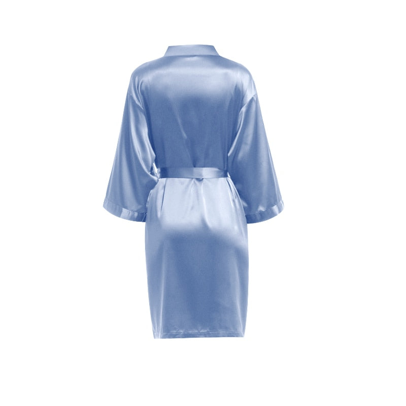 Blue Silky Robe Wedding Sydney