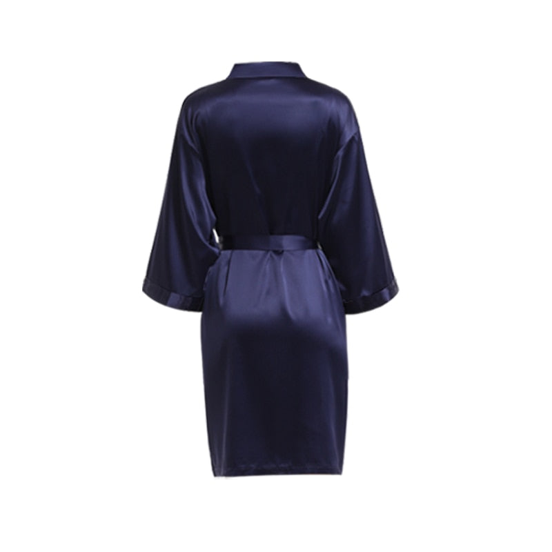 Navy Silky Robe Wedding Sydney
