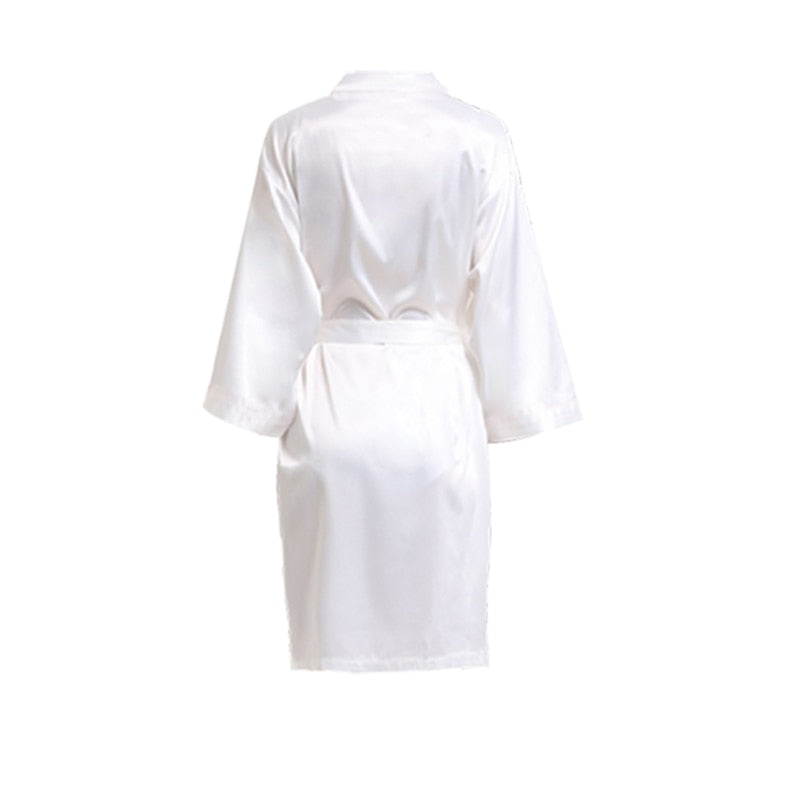 White Silky Robe Wedding Sydney