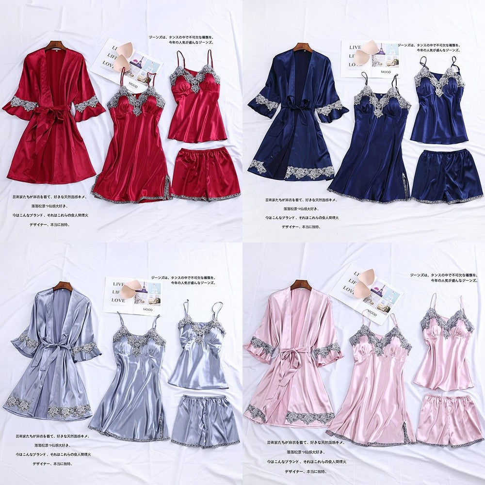 Japanese Style Sexy Lace Nightie Camisole Robe Set Sydney
