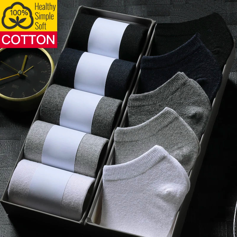 5 Pairs of Mens Ankle Socks