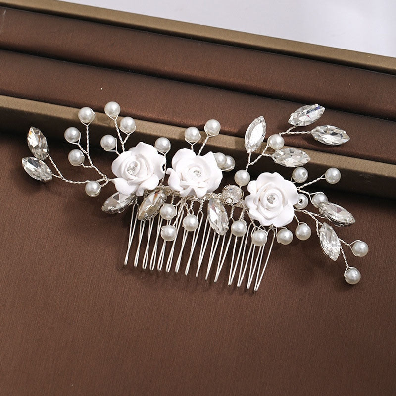 Floral Crystal Bridal Hair Accessory Sydney