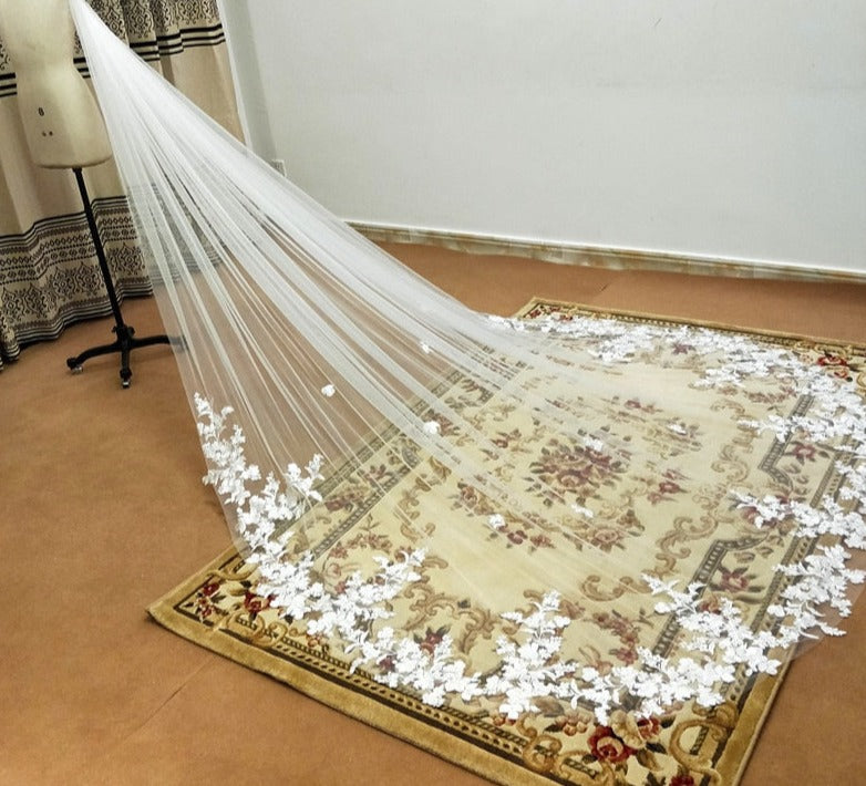 Long Cathedral Wedding Veil