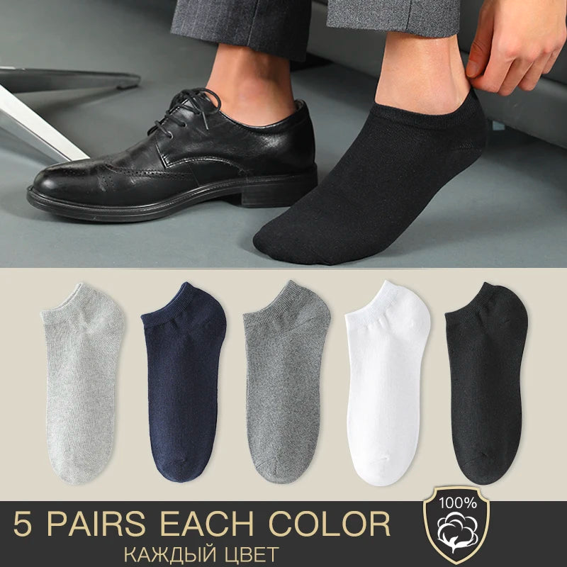 5 Pairs of Mens Ankle Socks