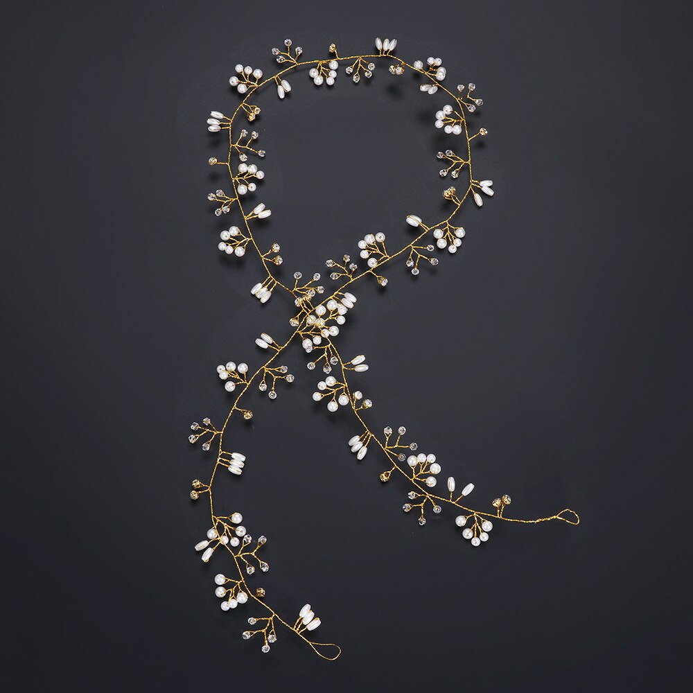 Wedding Hair Accessories Crystal Pearl Hair Belt Wedding Bridal Hair Jewellery bride Hair Accessories Headbands