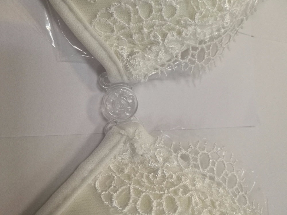 Close up of Clip Closure on Stick On Bra