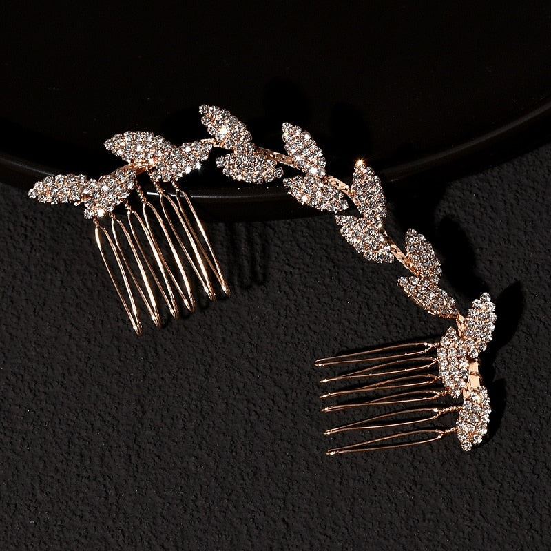 Gold Crystal Wedding Hair Accessory Sydney