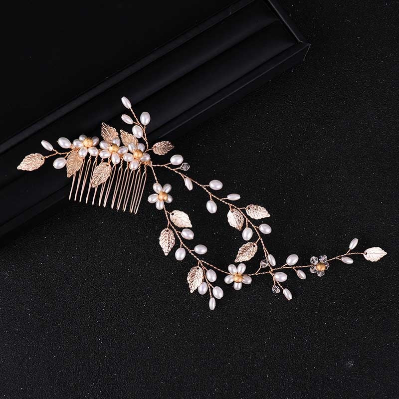 Wedding Hair Accessories Flower Hair Clips Crystal Bride Hair Pin Pearl Hair Combs Girls Jewellery