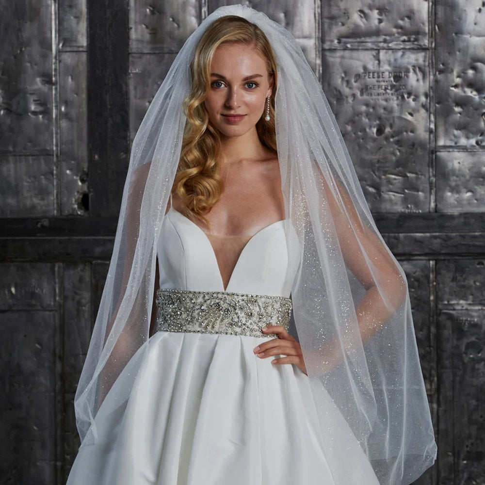 Sparkly Wedding Veil Wedding Reception