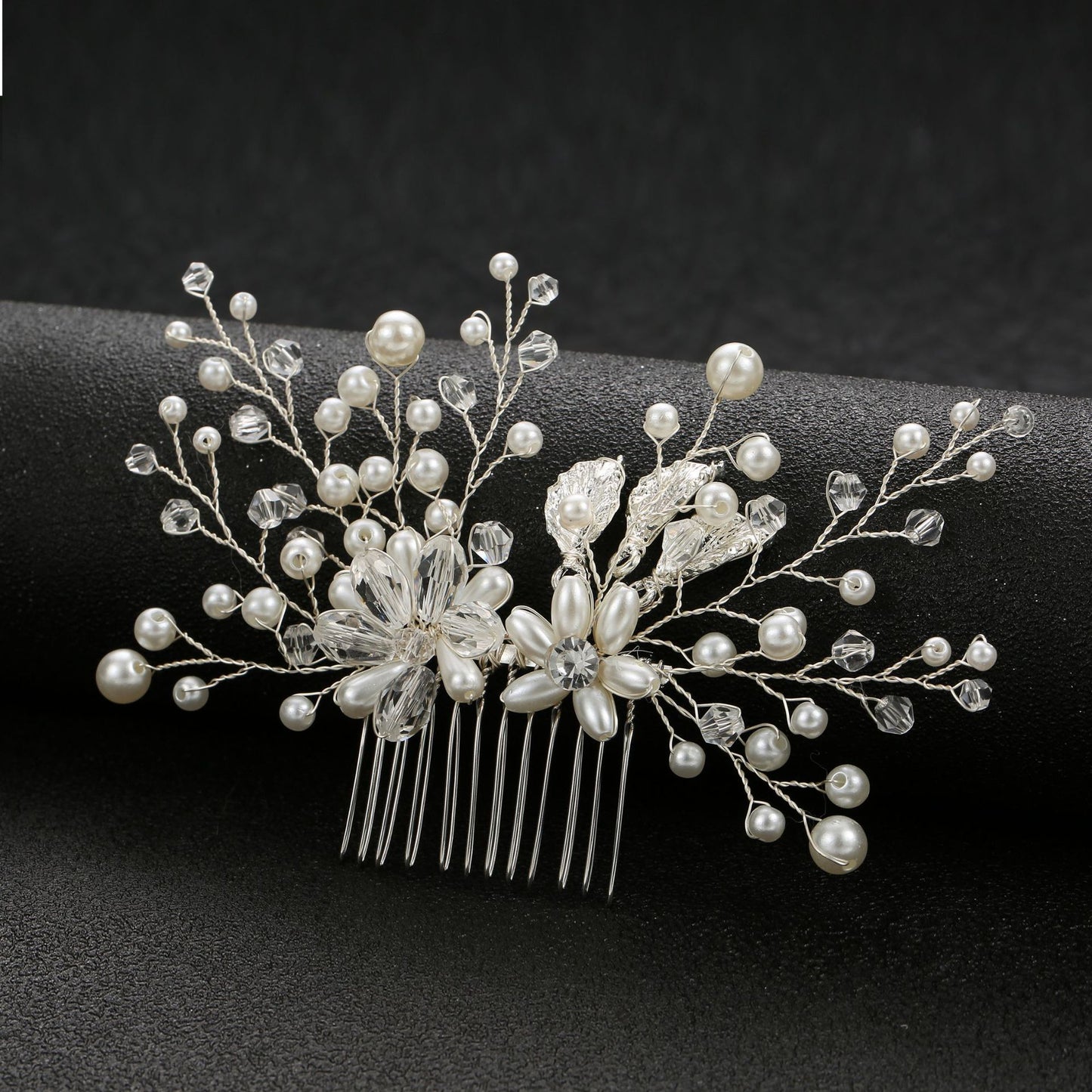 Silver Beads Bridal Hair Accessory Sydney
