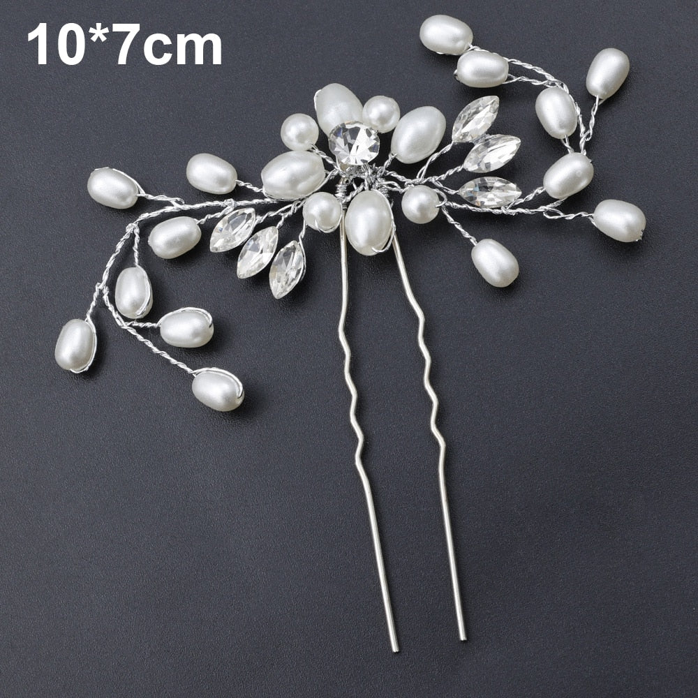 Wedding Hair Piece Silver