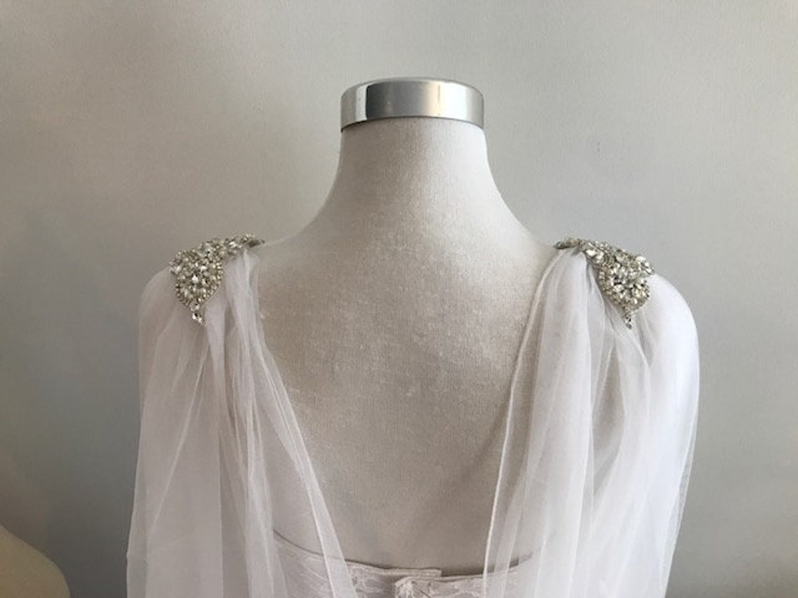 Back of Cape Veil with Rhinestones Sydney