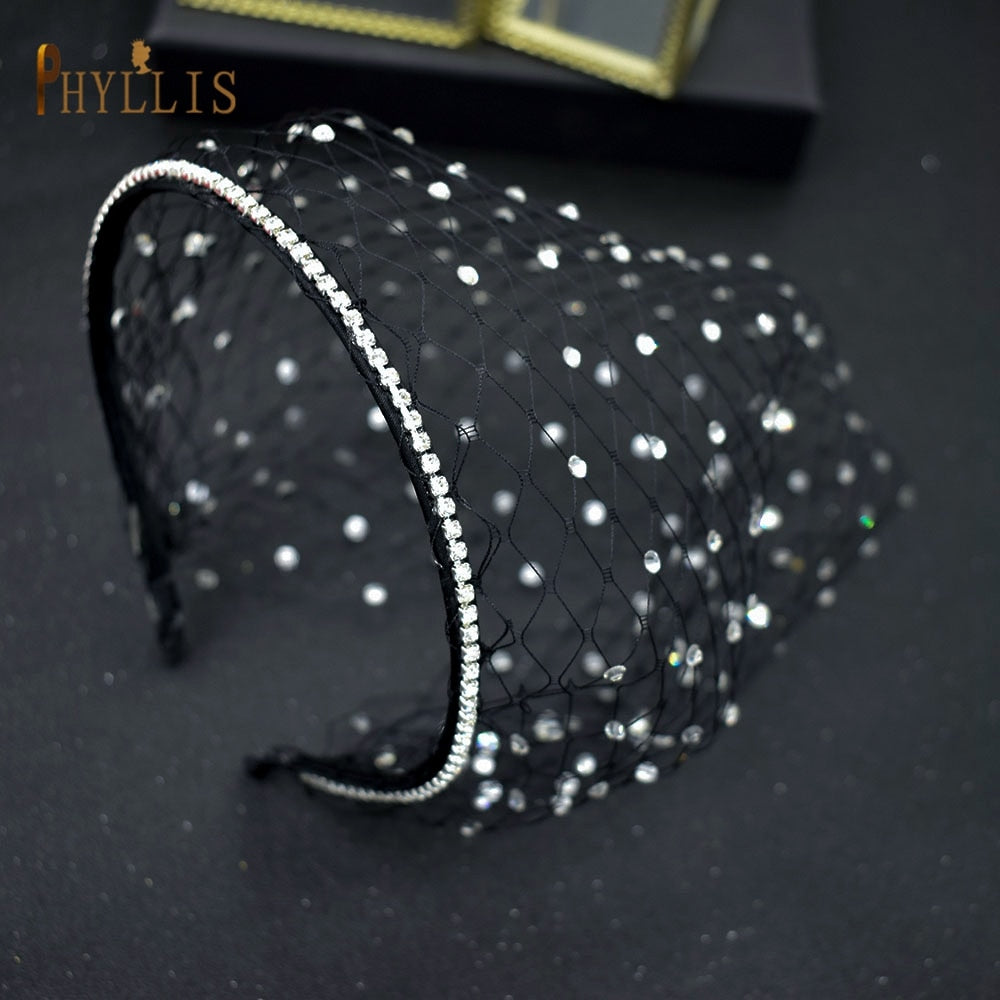 Birdcage Veil Blusher Veil White Headband Veil for Bridal Fascinators Black Face Net Mask Hair Jewellery Accessories Veils