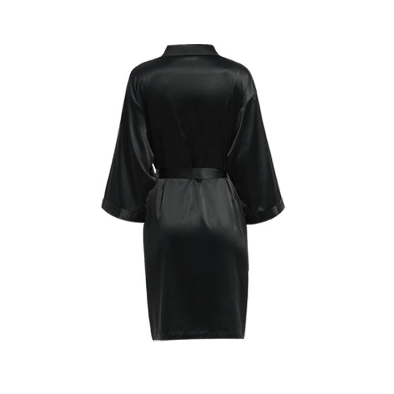 Black Silky Robe Wedding Sydney