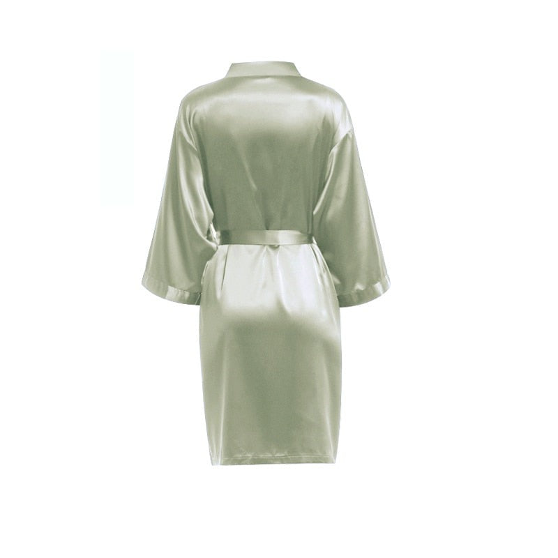 Sage Silky Robe Wedding Sydney