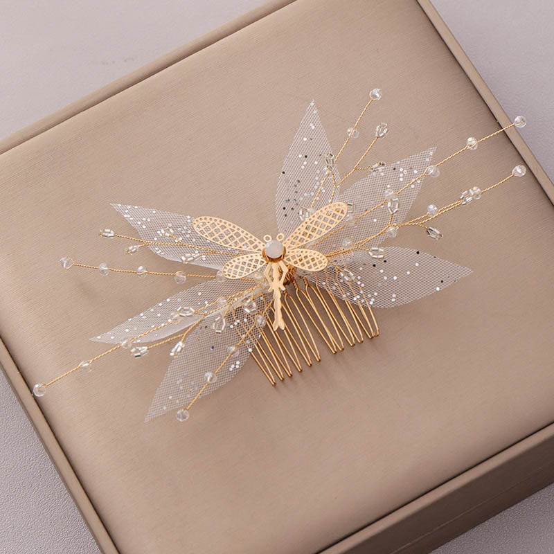 Wedding Hair Accessories Flower Hair Clips Crystal Bride Hair Pin Pearl Hair Combs Girls Jewellery
