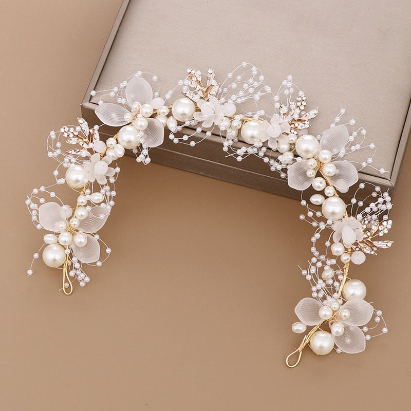 White Floral Crown Hair Accessory Sydney