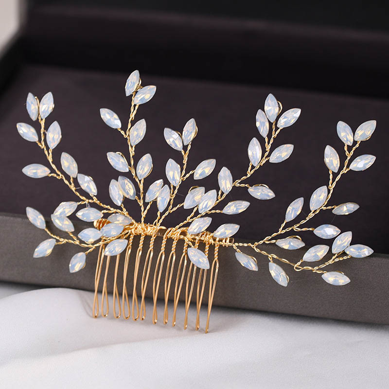 Wedding Hair Accessories Flower Hair Clips Crystal Bride Hair Pin Pearl Hair Combs Girls Jewellery