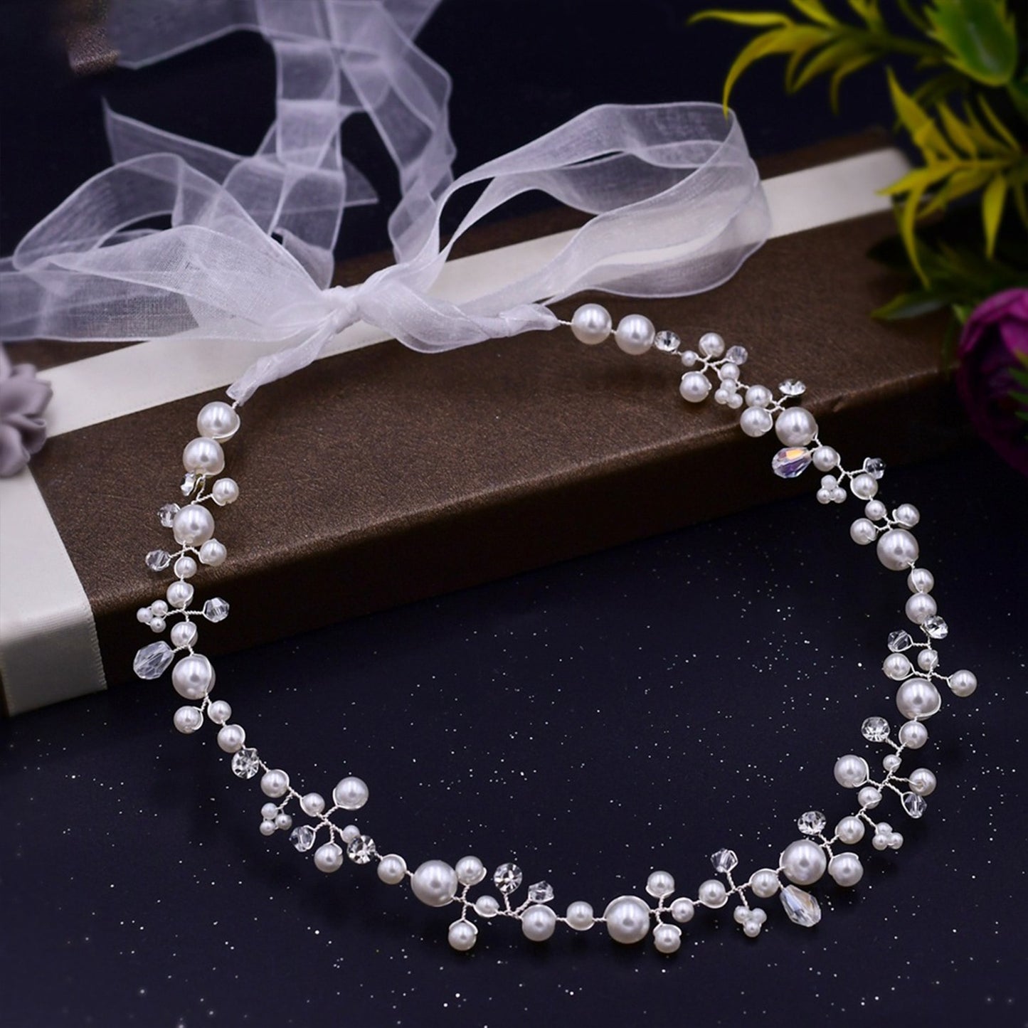 Pearl Floral Crown Hair Accessory Sydney
