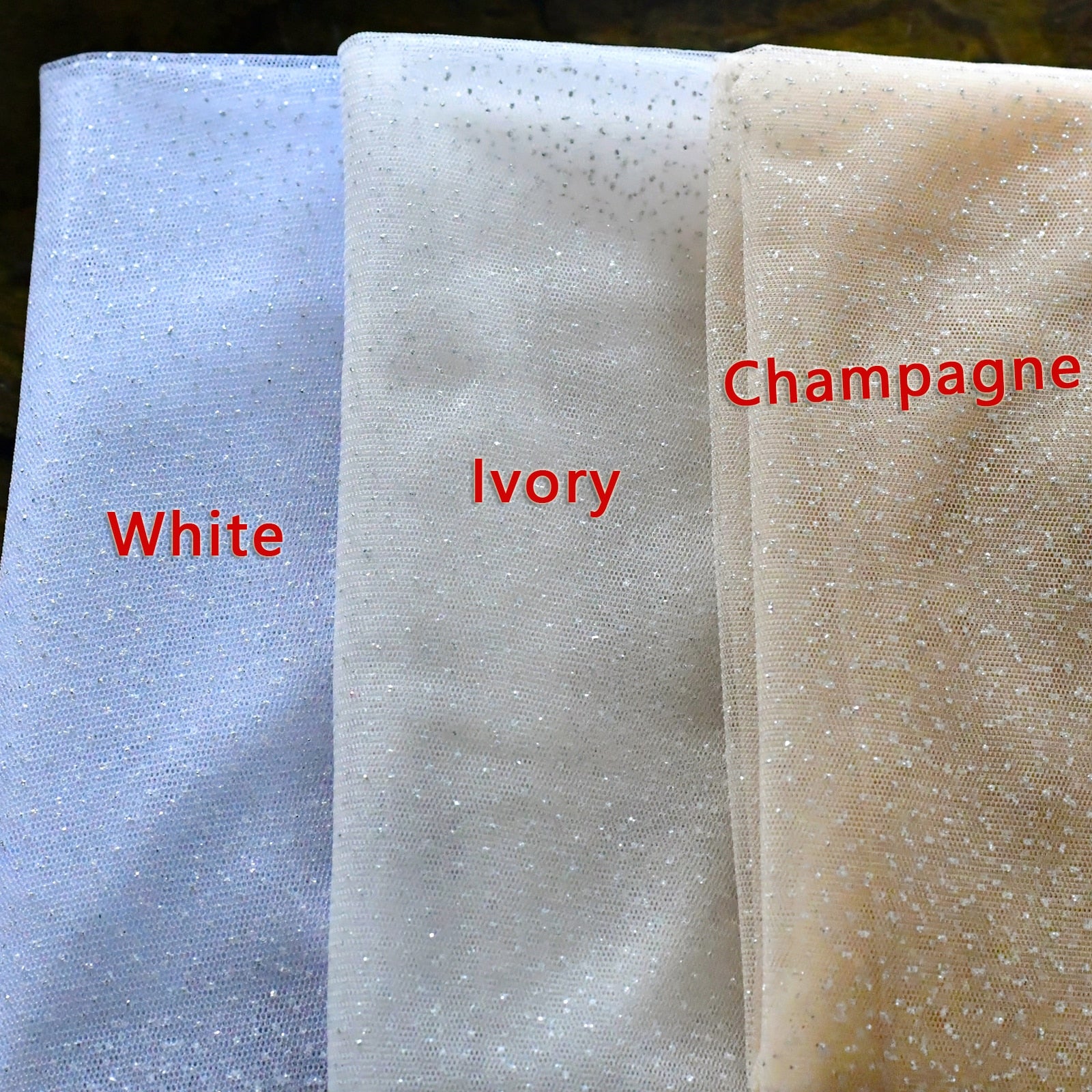 Sparkly Wedding Veil Colour Choices