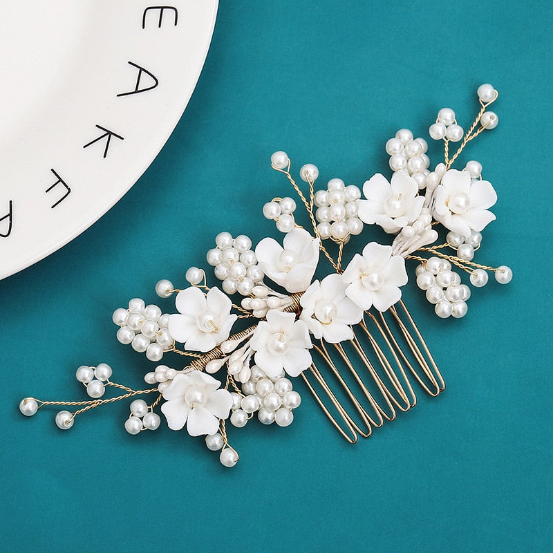 Beads and Flower Bridal Hair Accessory Sydney