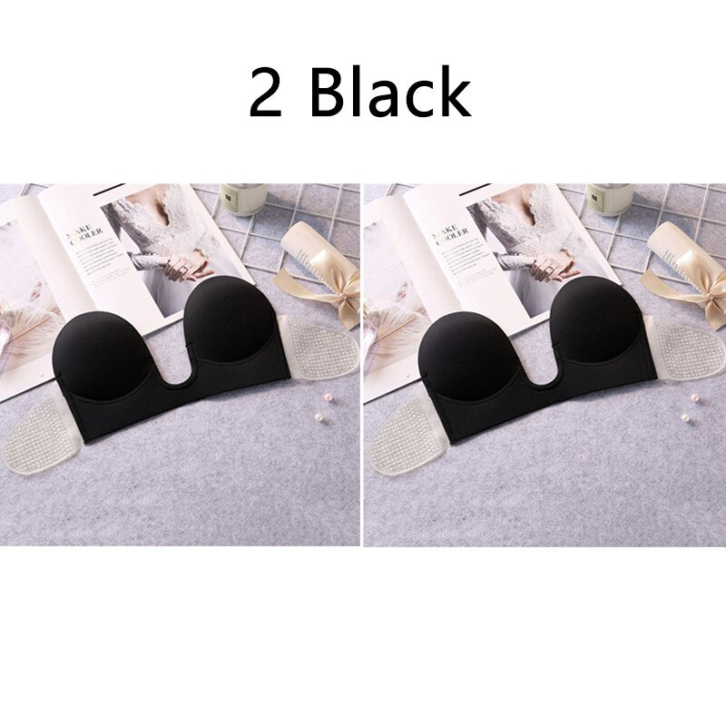 Reusable U Shaped Invisible Adhesive Bra - sweat proof!