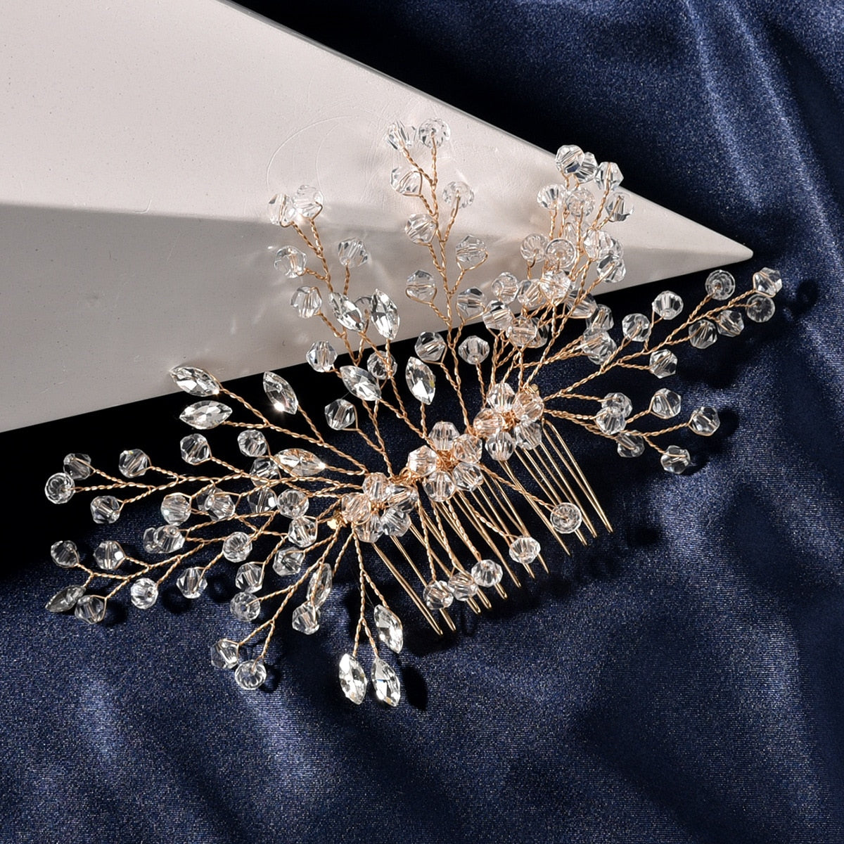 Wedding Hair Accessories Flower Hair Clips Crystal Bride Hair Pin Pearl Hair Combs Girls Jewellery