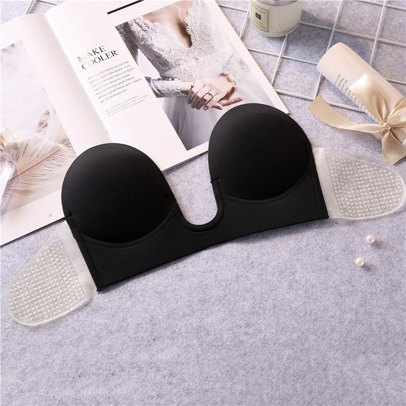 Reusable U Shaped Invisible Adhesive Bra - sweat proof!