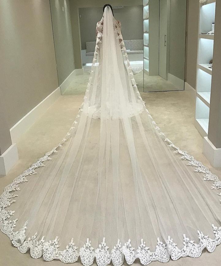 4m Cathedral Length Lace Veil
