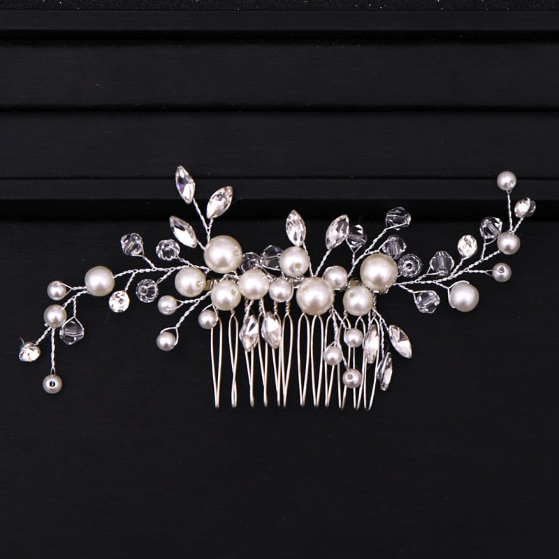 Silver Wedding Hair Accessory