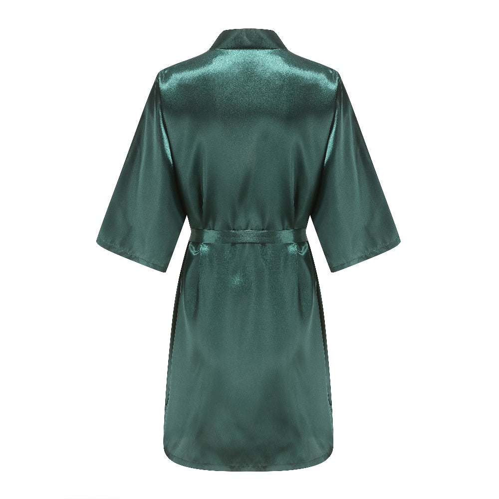 Emerald Green Soft silky robe