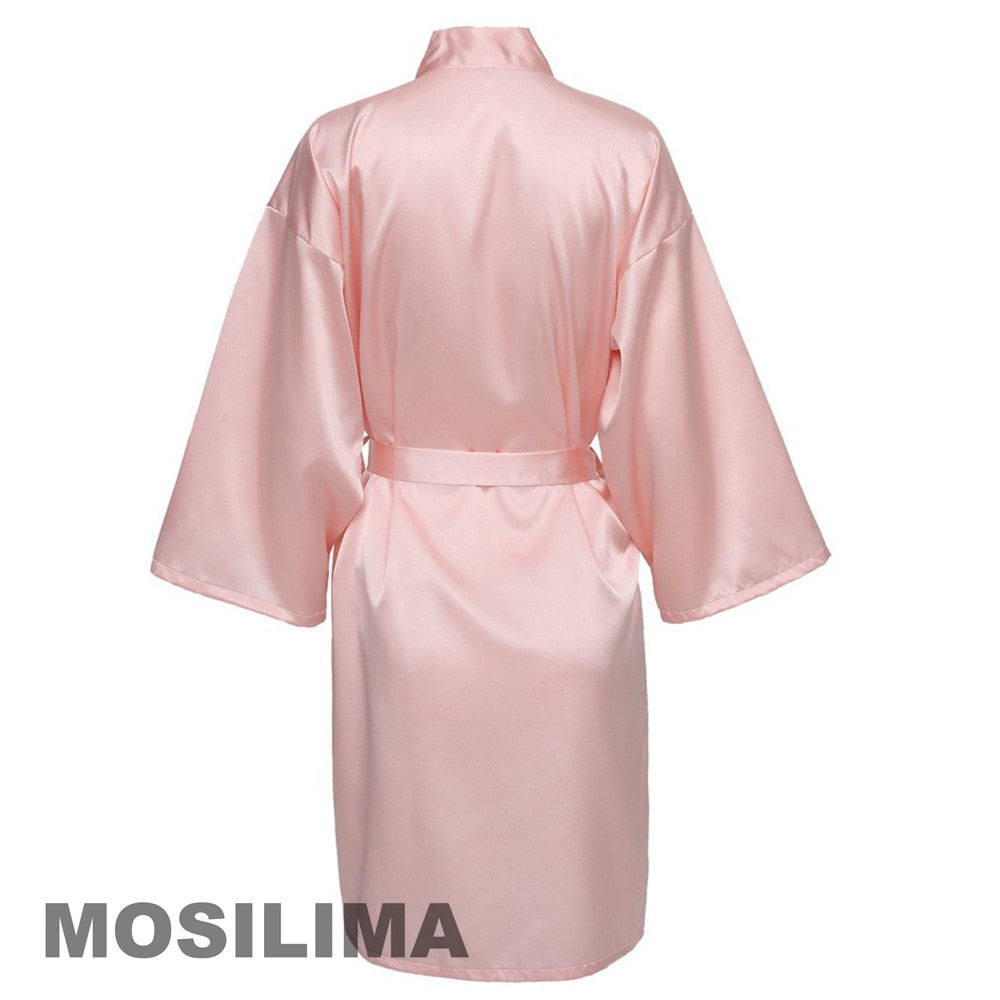 Pink Soft silky robe